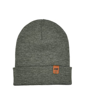 Charger l'image dans la galerie, HAAKWEAR Classic Fusion Cuffed Beanie - Gray / Green, Made in USA