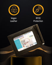 Cargar imagen en el visor de la galería, Leather Trifold Wallet – Removable Money Clip