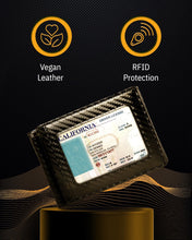 Cargar imagen en el visor de la galería, Leather Trifold Wallet – Removable Money Clip