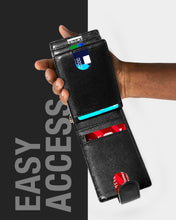 Charger l'image dans la galerie, Leather Bifold Wallet – Removable Money Clip, Snap Closure