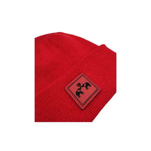 Charger l'image dans la galerie, Love-Inspired H-Stitch Beanie – Scarlet Red Elelove Elephants, limited edition winter accessory, Haakwear trending 2025 USA made