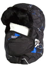 Load image into Gallery viewer, Alex Unisex Ushanka Faux Fur Trapper Hat with Removable Mask, Windproof and Warm, One Size, Black