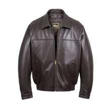 Load image into Gallery viewer, REED Men's New Zealand lambskin leather jacket, black blouson, stylish and comfortable for any occasion, imported quality.