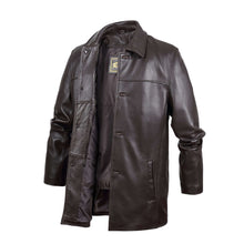 Load image into Gallery viewer, REED EST. 1950 Men's Genuine Lambskin Leather Four Button Car Coat - Classic Winter Jacket