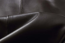 Load image into Gallery viewer, Close-up of black lambskin leather from REED Men's Jacket