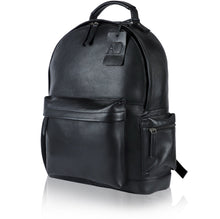 Charger l'image dans la galerie, Genuine Leather Backpack – Fits 15.6" Laptop, Hidden AirTag Pocket