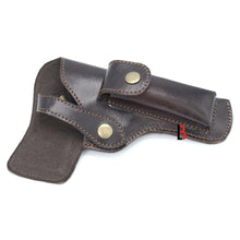 Load image into Gallery viewer, Cowhide Leather Universal Gun Holster Concealed Carry Pistol Holsters, premium adjustable leather, left side right hand use.