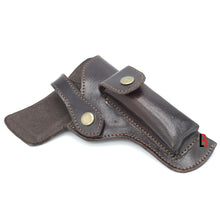 Load image into Gallery viewer, Cowhide Leather Universal Gun Holster Concealed Carry Pistol Holsters with adjustable fit for various sizes, made from premium leather.