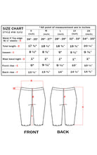 Charger l'image dans la galerie, Size chart and diagram for unisex metallic bike shorts, showing waist, length, inseam, and rise measurements for S, M, L, and XL sizes.
