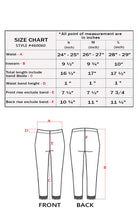 Charger l'image dans la galerie, Size chart for Cotton Blend Lace Trim Stretch Bike Shorts with measurements for small, medium, and large sizes.