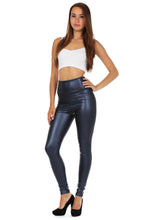 Load image into Gallery viewer, Woman wearing matte liquid high waist stretch leggings made in USA