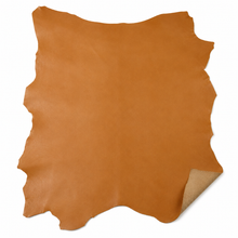Load image into Gallery viewer, Light Brown leather hide on a white background