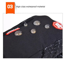 Load image into Gallery viewer, High-class waterproof touchscreen compatible unisex gloves with water droplets on the surface, demonstrating material quality.