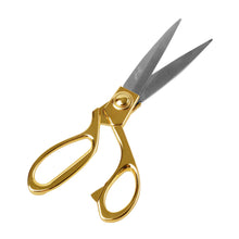 Load image into Gallery viewer, eZthings heavy duty scissors for arts and crafts with ultra-sharp blades and gold handles, ideal for fabric and upholstery cutting.