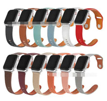 Load image into Gallery viewer, Colorful Swift Leather Straps for FitPro Watch showcasing premium genuine leather in various shades, designed for style and comfort.