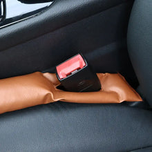 Load image into Gallery viewer, PU Leather Pad Seat Leakproof Filler in car seat gap preventing item loss, adds luxury and organization with vegan ecological leather.