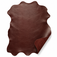 Cargar imagen en el visor de la galería, Reed burgundy sheep skin over a white background