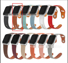 Load image into Gallery viewer, Variety of Swift Leather Strap options for FitPro Watch in multiple colors, showcasing premium leather craftsmanship.
