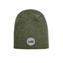 Charger l'image dans la galerie, Tactical H Stitch Uncuffed Beanie, Made in the USA, A Hat Ready for Action shown in olive green with distinctive logo patch.