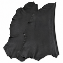 Cargar imagen en el visor de la galería, Two black satin pillowcases on a white background