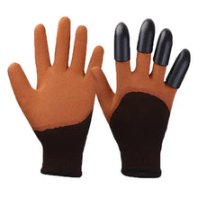 Cargar imagen en el visor de la galería, Garden gloves with built-in claws, perfect for digging, planting, and weeding, featuring durable material and ergonomic design.