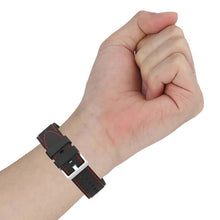 Load image into Gallery viewer, 20mm Double Line Silicone Sports Bracelet on wrist for Samsung Galaxy Watch 4 Classic 46mm, showing durable and comfortable design.