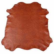 Cargar imagen en el visor de la galería, Whiskey Reed Sheepskin leather hide on a white background
