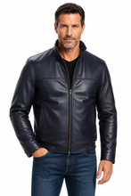Cargar imagen en el visor de la galería, Winners Leather Jacket Handmade in the USA