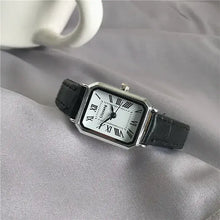 Load image into Gallery viewer, Retro Women's Classic Quartz Watch with Vegan Leather Strap on Fabric