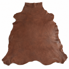 Cargar imagen en el visor de la galería, antique Brown leather hide on a white background