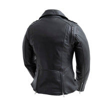 Cargar imagen en el visor de la galería, Pink Rose Motorcycle Leather Jacket