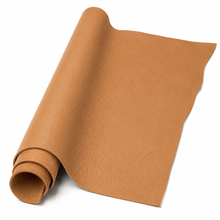 Load image into Gallery viewer, camel leather sheet on a white background