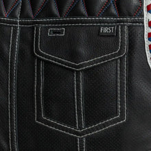 Load image into Gallery viewer, Captain Perforated Men's Motorcycle Leather Vest