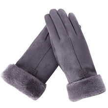 Charger l'image dans la galerie, Cashmere Warm Suede Leather Plush Touch Screen Gloves