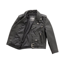Cargar imagen en el visor de la galería, Kid's Motorcycle Leather Jacket