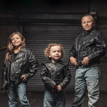 Cargar imagen en el visor de la galería, Kid's Motorcycle Leather Jacket