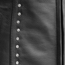 Charger l'image dans la galerie, Two Interior Conceal Carry Women's Motorcycle Leather Vest