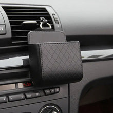 Cargar imagen en el visor de la galería, Leather car phone holder and utensil organizer, keeping your vehicle tidy and essentials within reach.