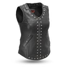 Load image into Gallery viewer, Empress Women's Motorcycle Leather Vest