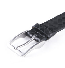 Cargar imagen en el visor de la galería, Genuine Split Leather Belt for Men – Brushed Buckle, 1.3" Strap