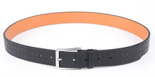 Cargar imagen en el visor de la galería, Genuine Split Leather Belt for Men – Brushed Buckle, 1.3" Strap