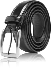 Cargar imagen en el visor de la galería, Genuine Leather Belt for Men – Zinc Alloy Buckle, 1.25" Strap