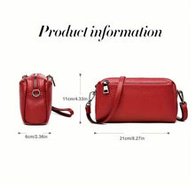 Charger l'image dans la galerie, Genuine Leather Crossbody Bag Shoulder Small Square Bag