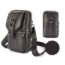 Cargar imagen en el visor de la galería, Genuine Leather Multifunctional Cell Phone Bag