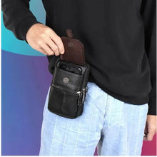 Cargar imagen en el visor de la galería, Genuine Leather Multifunctional Cell Phone Bag