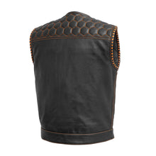 Cargar imagen en el visor de la galería, Hornet Perforated Men's Club Style Leather Vest
