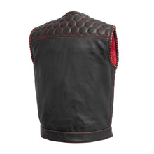 Cargar imagen en el visor de la galería, Hornet Perforated Men's Club Style Leather Vest
