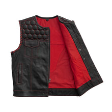 Cargar imagen en el visor de la galería, Hornet Perforated Men's Club Style Leather Vest