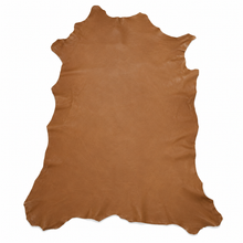 Cargar imagen en el visor de la galería, light Brown Reed sheep leather hide on a white background