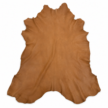 Cargar imagen en el visor de la galería, light Brown Reed sheep skin leather hide on a white background